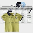 thumbnail image 3 of Cethrio Boys Polo Shirts, Casual Cotton Short Sleeve Pullover Summer Shirts Green Size 9-10 T, 3 of 8