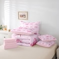 thumbnail image 6 of Feelyou Watercolor Bow Twin Bedding Sets 7-Piece, Fairy Princess Bedding Comforter Set, 6 of 8