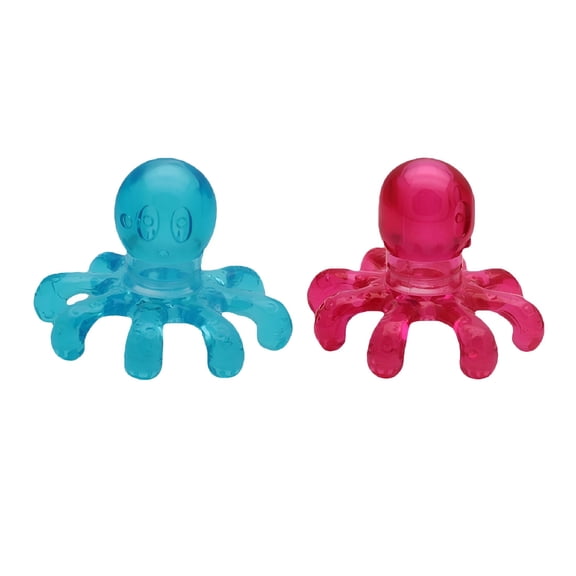 XIRQI 2 Pcs Massager Head Scratcher Hand Held Octopus Scalp Portable Hair Handheld