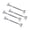 Sliver-m5, variant on 4Pcs 316 Stainless Steel Closed Body Turnbuckle Jaw & Jaw - Heavy Duty High Polished Rigging Hardware (M5/M6/M8) for Marine Boat Yacht & Wire Rope Tensioning