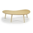 thumbnail image 6 of Camaflexi Mid Century Modern Coffee Table Small Tabletop Wood Coffee Desk, Oak Finish, 6 of 10