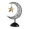 thumbnail image 3 of balikha Moon Star Ornament Tabletop Decor Iron Ideal Gift for Eid Party Decor, Ramadan Art, Ramadan Decoration for Home Decor Bedroom Black, 3 of 9