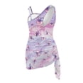 thumbnail image 5 of Whosucclay Butterflies Girls Swimsuit, Sun Protection Mesh Cover Up Skirt Girls' One Piece Swimsuit with Cover Up for Pool, 17-18 Years Old, 5 of 10