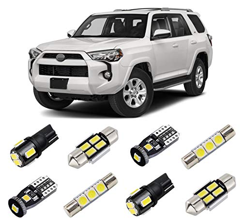 For Toyota 4Runner 2014 2015 2016 2017 2018 2019 2020 2021 Exterior Front  Rear Turn Signal Backup Tail Light Bulbs Canbus Racext 