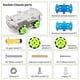 thumbnail image 3 of For DIY 4WD Aluminum Mecanum Robot Car Two-Layer Bottom Board for Robot Double Chassis Parts, 3 of 5
