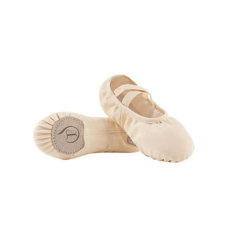 

Lacyhop Womens Girls Ballet Dance Shoes Gymnastics Flats Split Sole Dancing Ballet Slippers Beige 8C