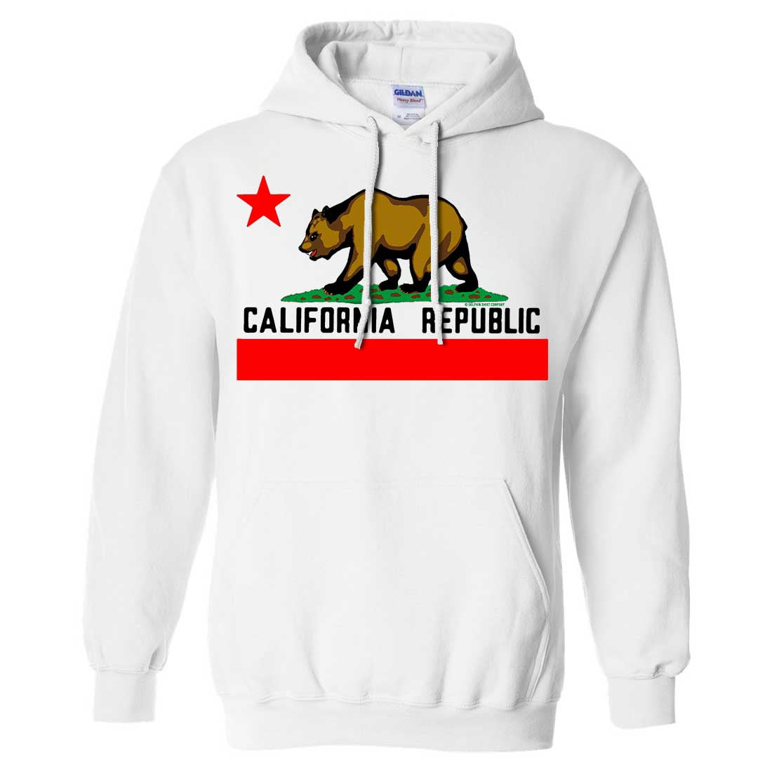 Dolphin Shirt Co California Republic Bear Flag Youth Sweatshirt Hoodie