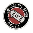 thumbnail image 1 of Virginia Beach, Virginia Scuba Flag O2 Tank 3.5 Inch Iron Or Sew On Embroidered Fabric Badge Patch Ocean Beach, Salt Life Iconic Series, 1 of 2