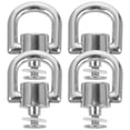 thumbnail image 1 of 4Pcs Rotatable Rivet Stud D Rings Multi-function D Rings Rotating Backpack Purse Accessories, 1 of 8