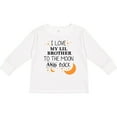 thumbnail image 3 of Inktastic I Love My Lil Brother to the Moon and Back Boys or Girls Long Sleeve Toddler T-Shirt, 3 of 5