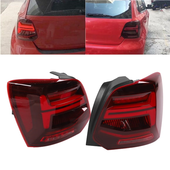 Light VLAND Feux Arrière à LED Complète Lentille Rouge Cerise Lampe à Rotation Dynamique IP67 Étanche pour RHD