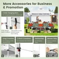 thumbnail image 6 of Costway 10'x10'Commercial Pop-up Canopy Tent Sidewall Folding Market Patio White, 6 of 12