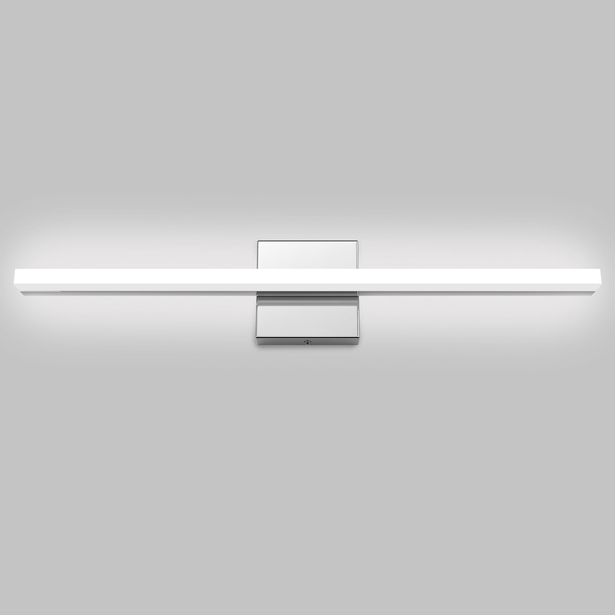 Modern Chrome LED Vanity Lights, LED Bathroom Light Fixtures Over Mirror Bathroom Wall Sconce Bar for Bathroom Mirror Cabinets Bedroom(23.62"-12W)