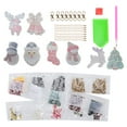 thumbnail image 2 of 8Pcs Keychain Diamond Painting Christmas Pattern DIY Resin Key Ring Luggage Pendants Crafts, 2 of 10