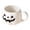 White, variant on Pumpkin Shaped Jack O Lantern Ceramic Coffee Mug Fall Halloween Seasonal Hot Drink Cup Large Capacity Tea Cocoa Latte Cup Home Kitchen Tabletop Holiday Atmosphere Decor Drinkware