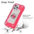 thumbnail image 6 of Case for Apple iPhone 14 Pro Max 6.7 inch with Double ring Stand 360° rotating bracket PC+silicone, Heavy-Duty Military Grade Shockproof Phone Cover,Red,For iPhone 14 Pro Max, 6 of 6