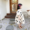 thumbnail image 2 of Zonhan Children's Big Dot Korean Dress Summer Girl Puff Sleeve Princess Skirt Children's Skirt, 2 of 11