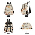 thumbnail image 4 of FORMRS Mini Backpack Purse for Women Quilted Travel Daypack Casual Shoulder Bag, Halloween Cute Pumpkins, 4 of 7