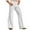 White, variant on Mens Bootcut Yoga Pants Tummy Control Flare Leggings High Waist Crossover Lounge Bell Bottom Jazz Dress Baseball Pants Ribbed Cotton Ruffle Elastic Waisted Activewear With Pockets