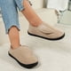 thumbnail image 5 of Zapatos para Resbaladizos Hombres Cuero Gamuza Sin Deslizamiento Cómoda Y Cálida Peluche Interior/exterior Pies Hinchados Diabéticos, 5 of 8