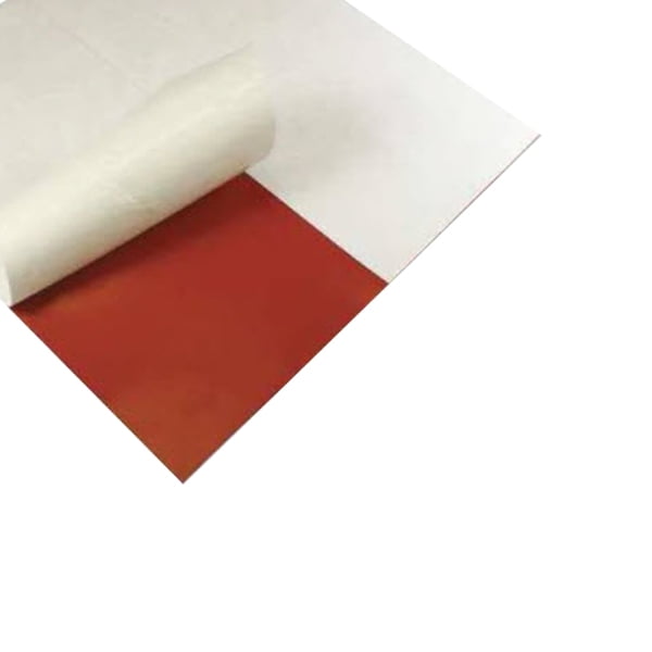 High Temp FDA 12" x 12" Red Silicone Rubber Sheet 1/16" thick 65 durometer 