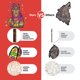 thumbnail image 4 of Kit de rompecabezas de madera - Juguetes de descompresión de rompecabezas con forma de animal irregular, 4 of 5
