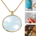 thumbnail image 2 of xiangDd 6x Magnifier Pendant Necklace Magnify Glass Reeding Decorativ Monocle Necklace, 2 of 3