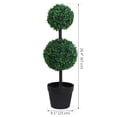 thumbnail image 3 of Outsunny 2 Ball Topiary Tree for Home Office, Living Room Decor, 3 of 10