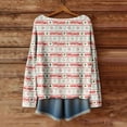 thumbnail image 5 of Women Christmas Shirts Funny Xmas Tree Long Sleeve Holiday Party Tops Red XL, 5 of 5
