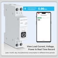 thumbnail image 4 of 3X Disyuntor Inteligente TUYA 63A 1P+N Zigbee con Medición Control Remoto Inalámbrico para el Hogar Inteligente Smart Life Home, 4 of 8