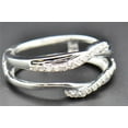 thumbnail image 3 of Diamond Enhancer Wrap Solitaire Engagement Ring Swivel 14K White Gold 0.19 Ct, 3 of 8