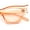 All Peach, variant on Vintage Golden Era Narrow Cat Eye Luxury Chic Plastic Sunglasses All Black