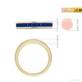 thumbnail image 5 of Angara Natural 0.88 Ct. Blue Sapphire Non Eternity Wedding Band in 14K Yellow Gold for Women (Ring Size: 11.5), 5 of 10