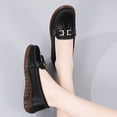 thumbnail image 5 of Womens Casual Leather Loafers Fashion Tassel Comfortable Walking Driving Shoes Moc Toe Non Slip Work Shoes, 5 of 7