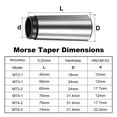 thumbnail image 6 of Uxcell MT4 to MT3 Morse Taper Adapter Reducing Drill Sleeve Morse Taper Center Sleeve for Lathe Milling, 6 of 6
