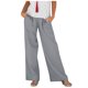 thumbnail image 1 of Pantalones de pierna ancha sueltos con bolsillo para mujer Pantalones de lino de algodón Pantalones rectos Pantalones casuales Fridja  alkflakhf34089, 1 of 9