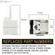 thumbnail image 3 of Relé de arranque y condensador del compresor del refrigerador W10613606, 3 of 7