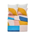 thumbnail image 3 of Makers Collective Modshapes Pink 3-Piece Quilt Set, King, 3 of 10
