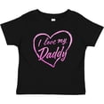 thumbnail image 3 of Inktastic I Love My Daddy in Pink Chalk Heart Boys or Girls Baby T-Shirt, 3 of 5