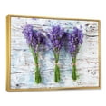 thumbnail image 3 of Designart 'Fresh Lavender Bouquets On Wood' Farmhouse Framed Canvas Wall Art Print, 3 of 5
