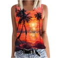 thumbnail image 2 of Zynviq Tank Top for Ladies Sleeveless Comfy V Neck Tropical Hawaiian Printed Tank Tops Summer Tops for Women Trendy 5XL, 2 of 5
