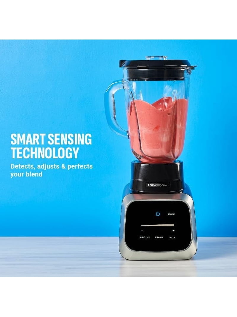 PowerXL Smart Pro Blender, 1800 Watts, 68 oz. Glass Pitcher, Smart