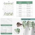 thumbnail image 6 of Farmhouse Botancial Balloon Curtains for Bedroom/Front Door/Bathroom, Pastoral Daisy Leaves Watercolor Tie Up Curtains 63 Inch Length Light Filtering Kitchen Curtains Shades for Windows 46"x63", 6 of 8