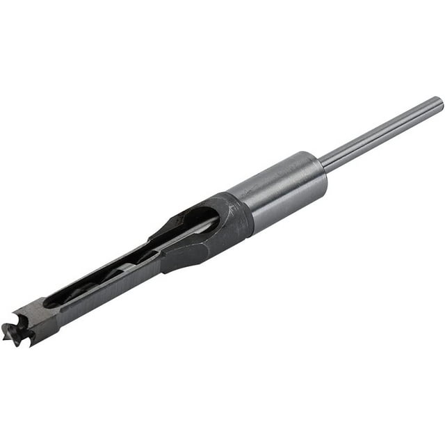 GFDYREE Woodworker 3/8 Inch Square Hole Drill Bits Mortising Chisel Set, Mortise Chisel & Bit Set for Drilling Square Holes in Wood with a Mortising Machine/Attachment