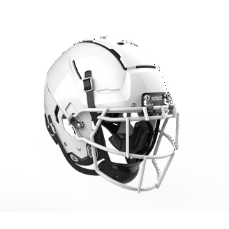 schutt ホワイト ヘルメット LARGE Schutt F7 VTD Large Shell Adult Football Helmet - Collegiate