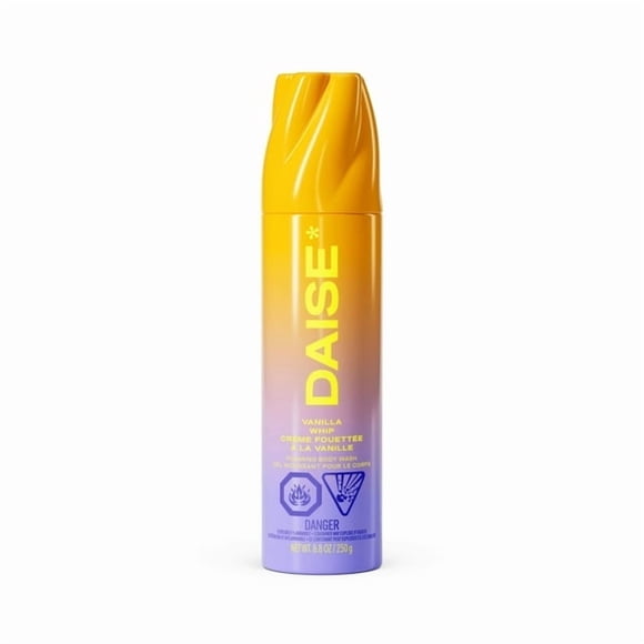 DAISE Gel Douche Moussant à la Vanille Fouettée, Ultra Hydratant pour la Peau, 8,8 oz/250 g, Gel Douche, Nettoyant pour le Corps