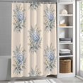 thumbnail image 6 of Shower Curtains for Bathroom-72"x72",Farmhouse Blue Hydrangea Waterproof Bath Curtain Grommet Shower Curtain Set with Hooks,, 6 of 9