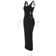 thumbnail image 6 of Slim High Slit Bodycon Women Irregular Dress Sleeveless Dress Holiday Dress Gift, 6 of 21