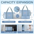 thumbnail image 2 of Bolso de viaje WALNEW Weekender impermeable azul claro, 2 of 8