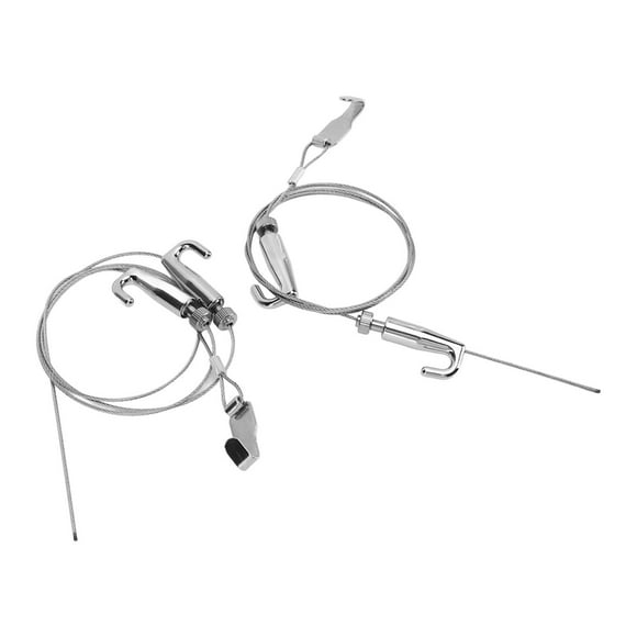 Picture Rail Hanging System, Adjustable Picture Hanging Wire 2pcs 2m Long High Strength Sturdy For Art Gallery For Exhibition